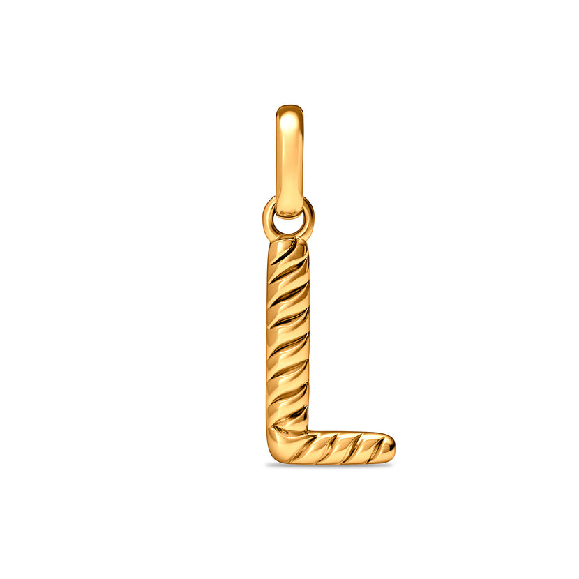 Entwine Initial Pendant (Gold)