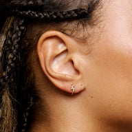 Strike Twice Lightning Bolt Earrings (Gold)