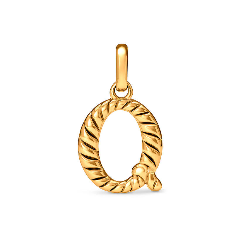Entwine Initial Pendant (Gold)