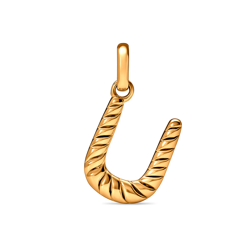 Entwine Initial Pendant (Gold)