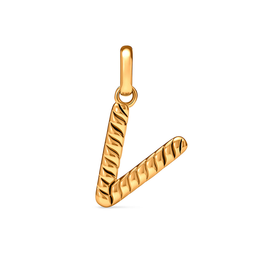 Entwine Initial Pendant (Gold)