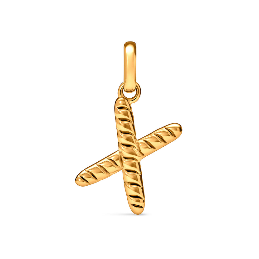 Entwine Initial Pendant (Gold)
