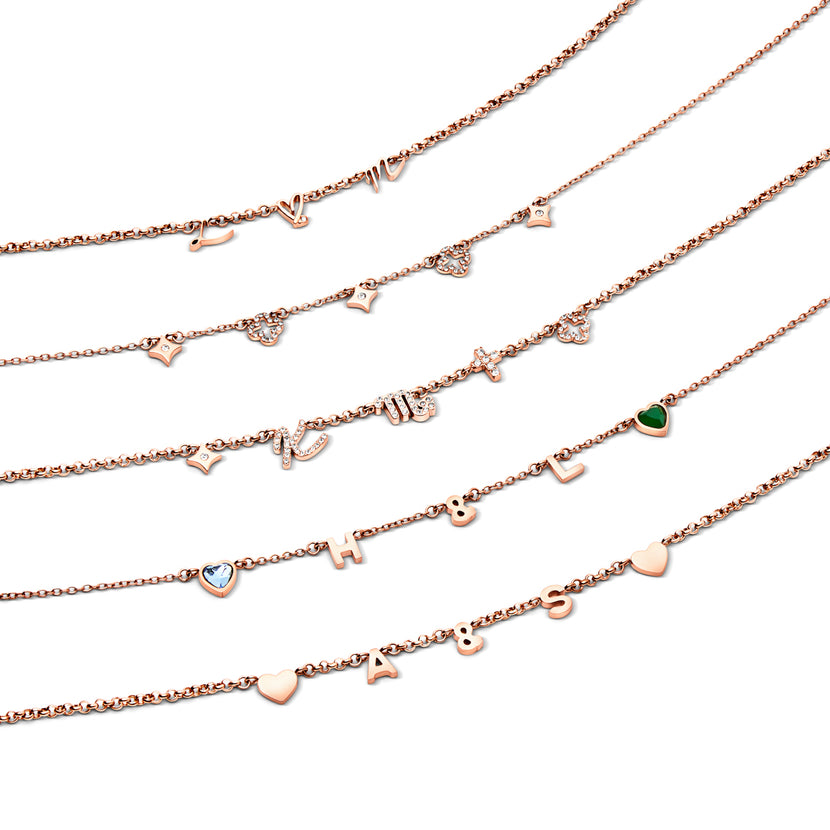 Made Mine Charm Necklace (Rose Gold)