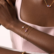 Birthstone Heart Legacy Bracelet 1ct (Gold)