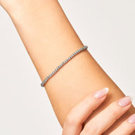Small Beaded Bracelet (Silver)
