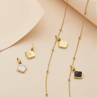 Pearl Clover Necklace (Gold)