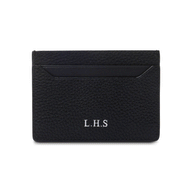 Leather Card Holder & Passport Holder Set (Black)