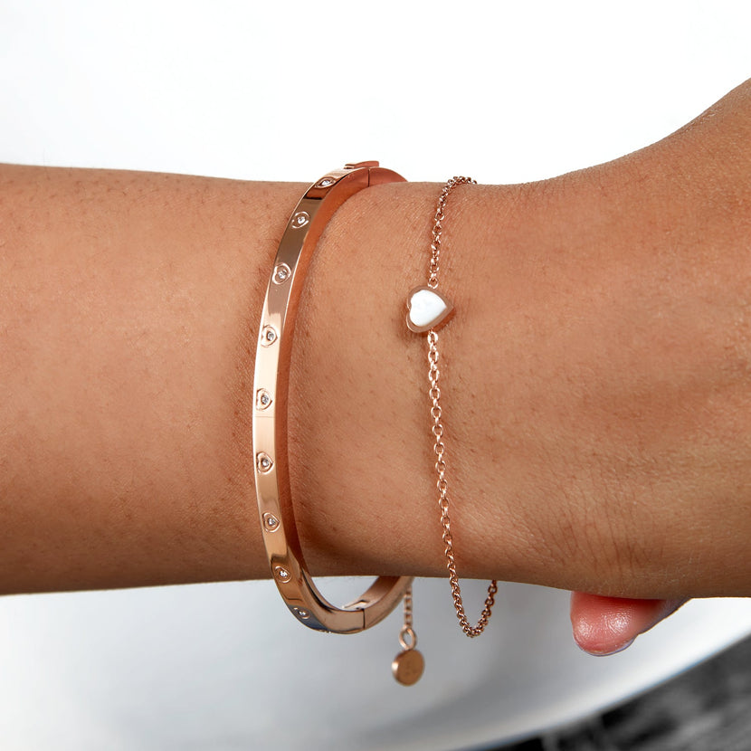 Crystal Heart Set (Rose Gold)