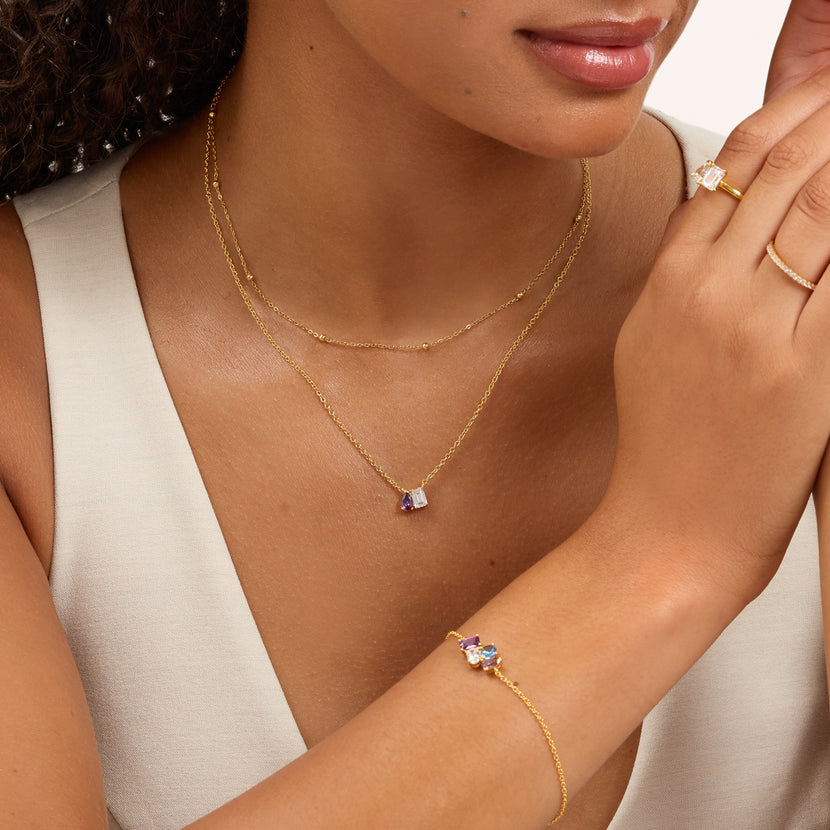 Custom Toi Et Moi Legacy Necklace (Gold)