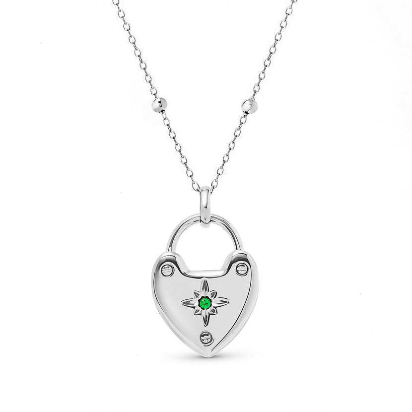 Photo Love Locket Necklace (Silver)