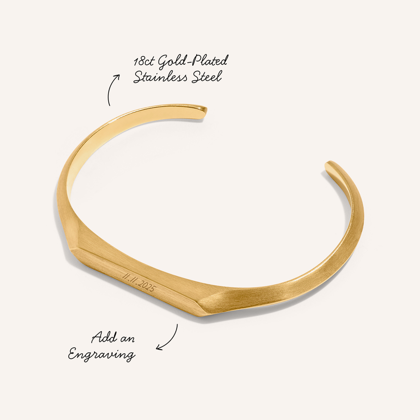 Intersection Cuff Bangle (Gold)