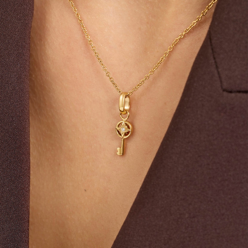 Key to Happiness Pendant (Gold)