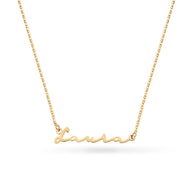 Fine Signature Name Necklace (Gold)