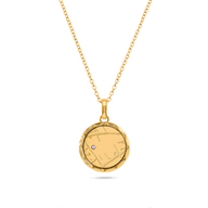 Location Map Necklace (Gold)