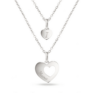 Heart 'Mini & Me' Pendant (Silver) - CS Replacement