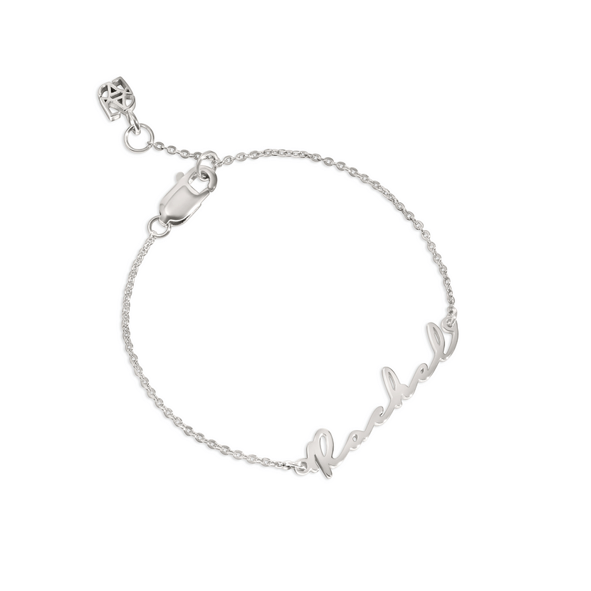 Fine Mini Signature Name Bracelet (Silver)