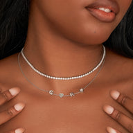 Tennis Necklace (Silver)