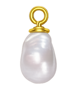 Written In The Sand Organic Pearl Charm (Gold)