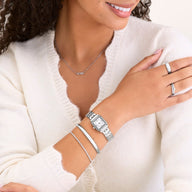 Domed Bangle (Silver)