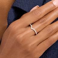 Oval Ring & Wishbone Stacking Set (Silver)