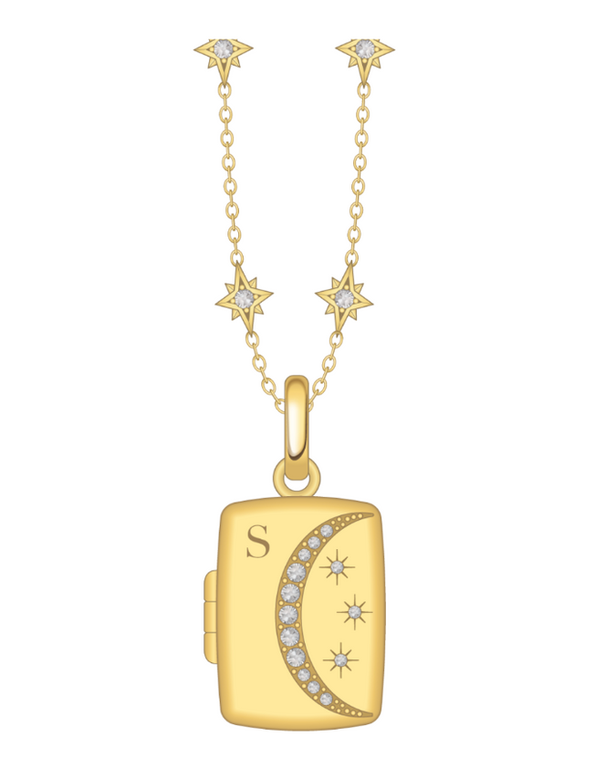 Written In The Stars Locket (Gold)