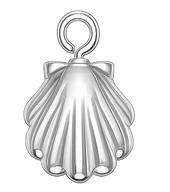 Written In The Sand Mini Scallop Shell Charm (Silver)