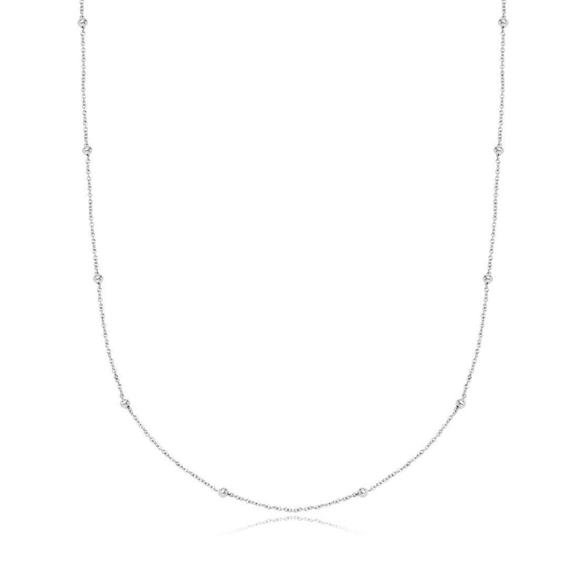 Layering Sphere Chain Necklace (Silver)