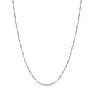 Twisted Chain Necklace (Silver)