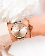Initial Heart Bracelet (Rose Gold)