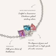 Custom Toi Et Moi Legacy Bracelet (Silver)