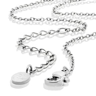 Crystal Signature Name Necklace (Silver)