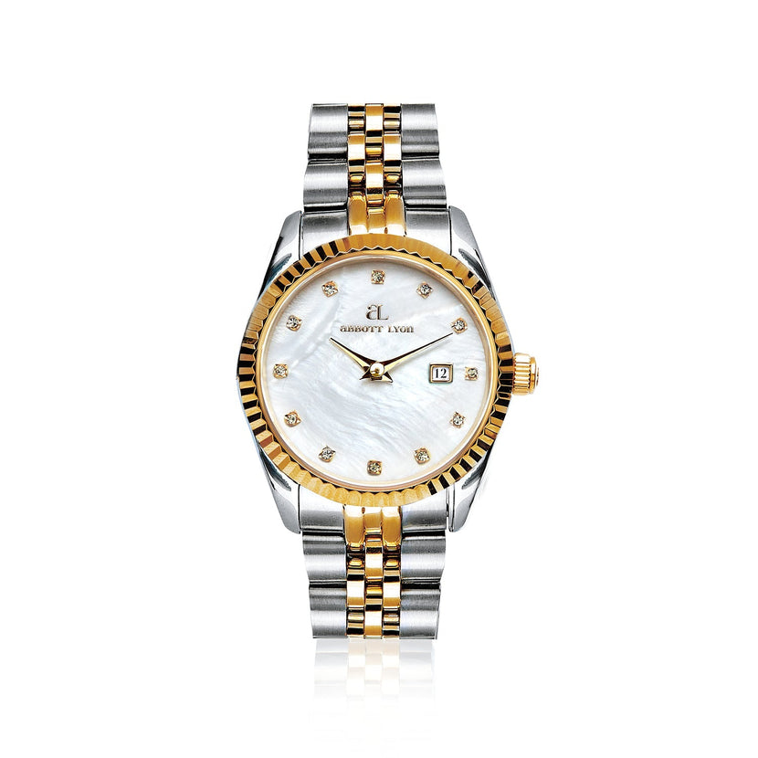 Mini Two Tone Pearl Link Belgravia 30 Watch