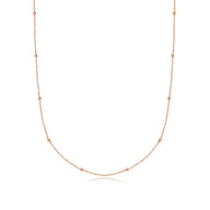 Sphere Chain Necklace (Rose Gold)
