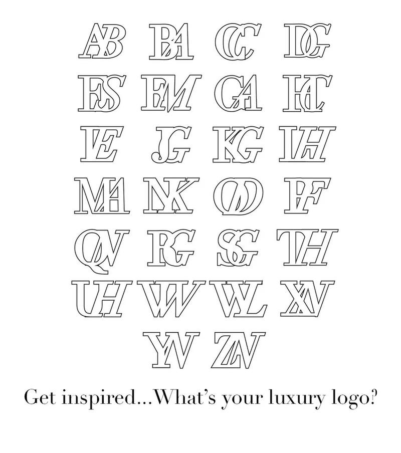 Own Way Statement Monogram Ring (Gold)