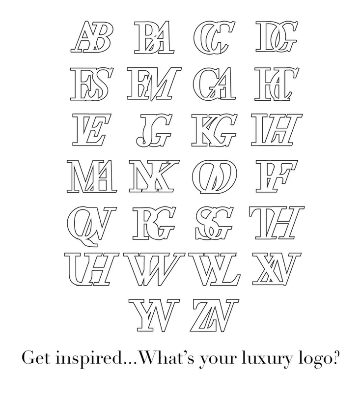 Own Way Statement Monogram Ring (Gold)