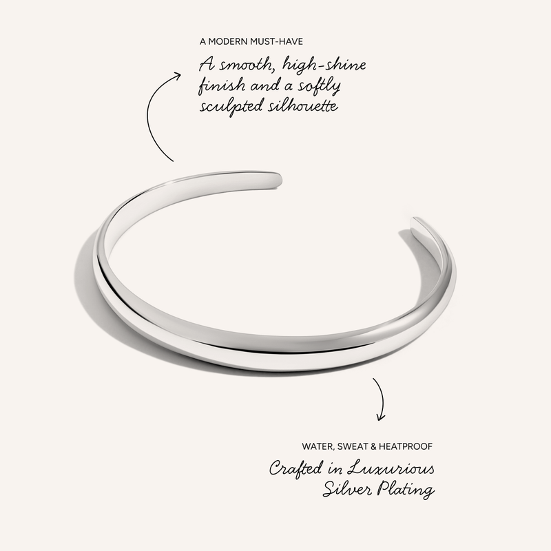 Domed Bangle (Silver)