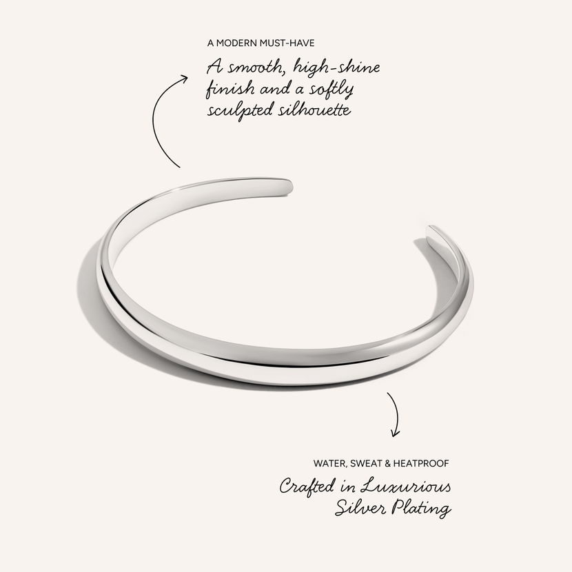 Domed Bangle (Silver)