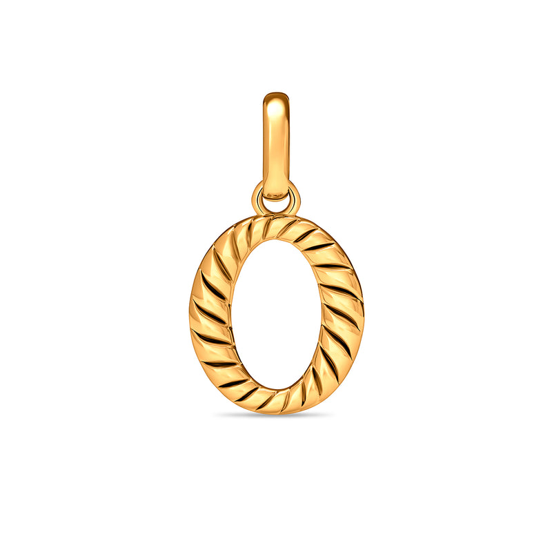 Entwine Initial Pendant (Gold)