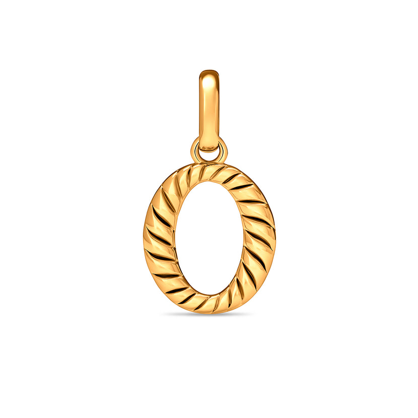Entwine Initial Pendant (Gold)