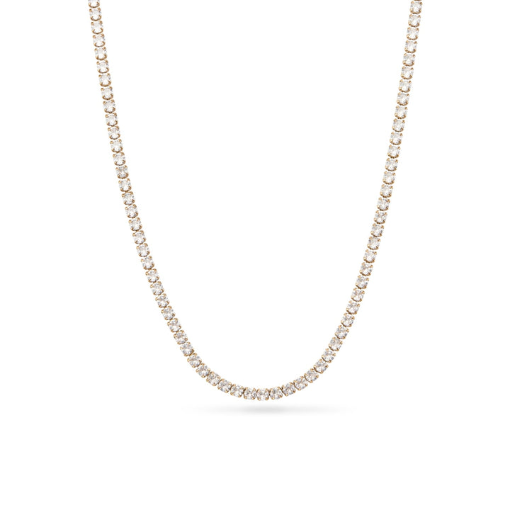 Tennis Necklace (Gold)
