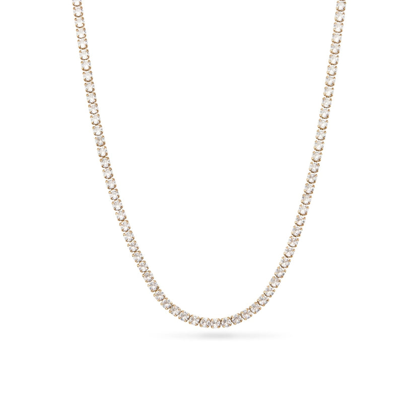 Tennis Necklace (Gold)