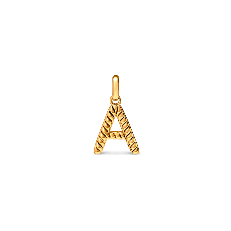 Entwine Initial Pendant (Gold)