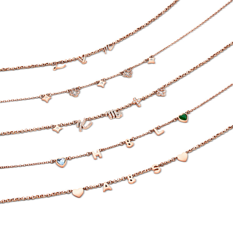 Made Mine Charm Necklace (Rose Gold)