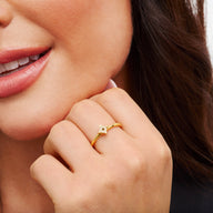 Moon and Back Moon and Star Ring Set (Gold)