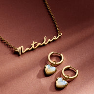 Signature Name Necklace (Gold) (Becky)