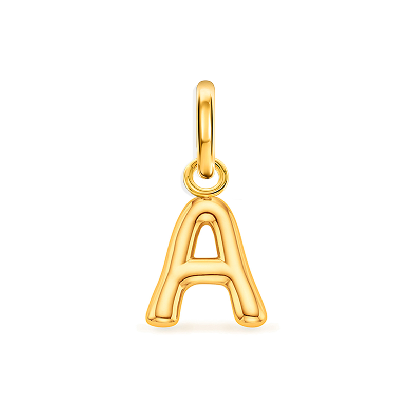 Large Molten Initial Accessories Charm (Gold)