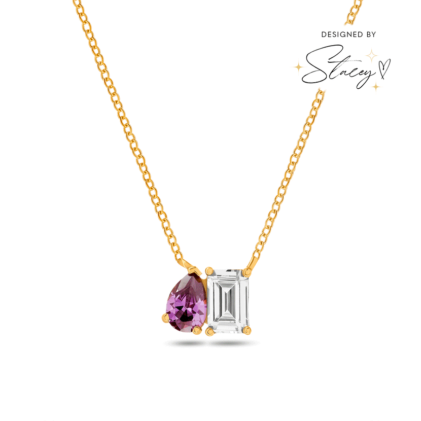 Custom Toi Et Moi Legacy Necklace (Gold)