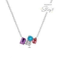 Custom Toi Et Moi Legacy Necklace (Silver)