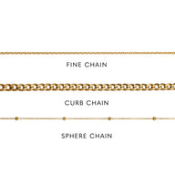 Birthstone Name Necklace (Gold)