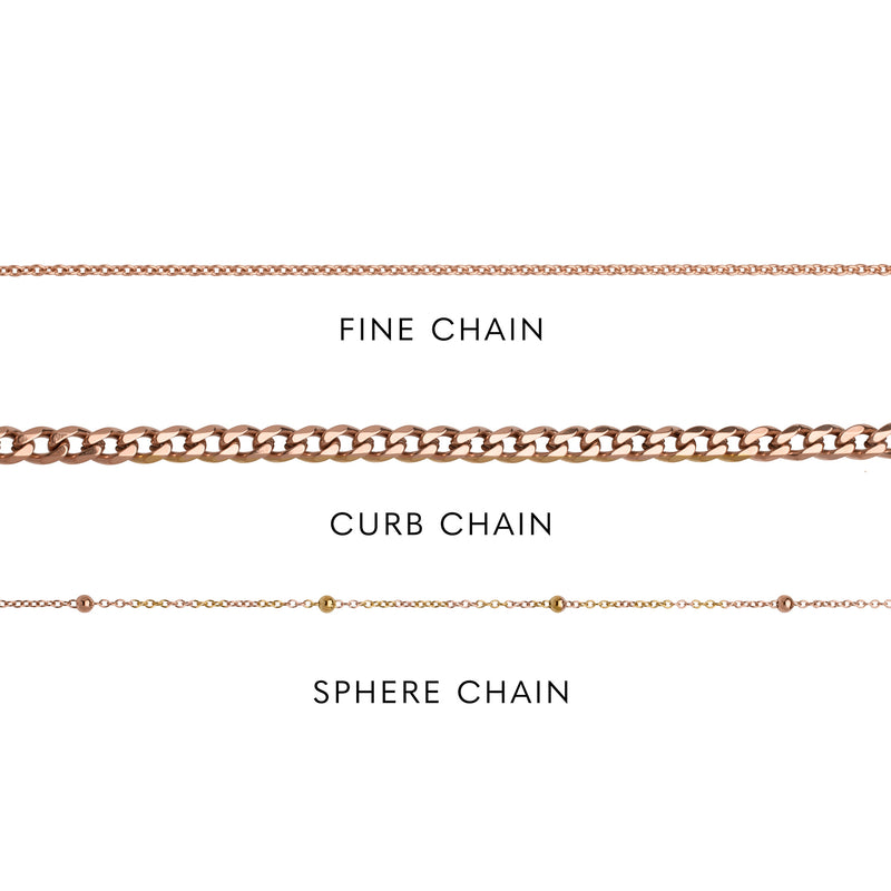 Birthstone Name Necklace (Rose Gold)